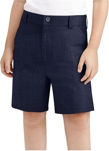 Boys Shorts Casual Lightweight Quick Dry Stretch Pull on Chino Golf Shorts Teen Girls Kids School Uniform Clothes in Kuwait
