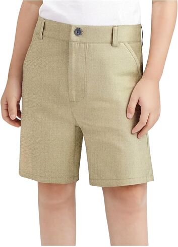 Boys Shorts Casual Lightweight Quick Dry Stretch Pull on Chino Golf Shorts Teen Girls Kids School Uniform Clothes in Kuwait