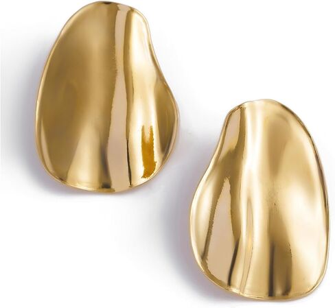 Exaggerated Chunky Teardrop Earrings for Women, Personalized Minimalist Geometric Statement Earrings,Fashionable Party Banquet Jewelry Accessories Gifts in Kuwait