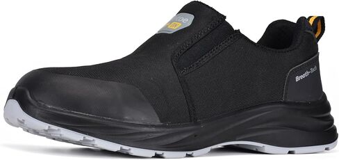 Mens Lightweight Composite Toe Safety Shoes Anti-Fatigue Breathable Work Shoes Slip On Kevlar Puncture Resistant Work Boots in Saudi Arabia
