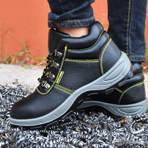 fayengan Winter Safety Shoes with Steel Toe Cap, Puncture-Proof & Shock-Absorbing Safety Trainers Mens Womens Work Boots Lightweight Non-Slip (Color : Winter, Size : 8 US) in Kuwait