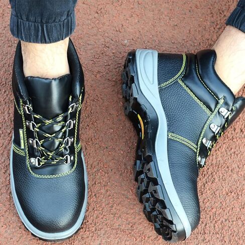 fayengan Winter Safety Shoes with Steel Toe Cap, Puncture-Proof & Shock-Absorbing Safety Trainers Mens Womens Work Boots Lightweight Non-Slip (Color : Winter, Size : 8 US) in Kuwait