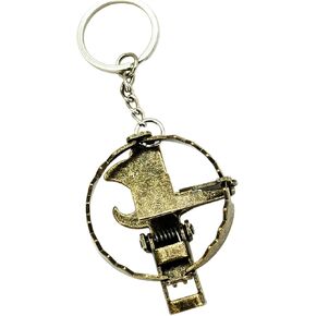Miniature Mousetrap Keychain Spring Action Iron Portable for Stress Relief Fun Novelty Accessory in Saudi Arabia