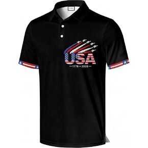 Men's Golf Polo Shirt, Funny Character Graphic Print, All-Over Print, Short Sleeve, Regular Fit in Saudi Arabia