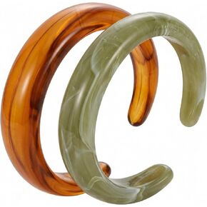 Chunky Bracelet - Vintage Multicolor Bangle, Irregular Square Resin Plastic Bracelets, Geometric Y2K Statement Plastic Bracelets for Women, Candy Color Jewelry Accessory in Saudi Arabia