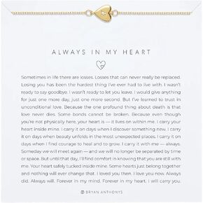 Bryan Anthonys Always In My Heart Icon Bracelet for Women - Dainty Minimalist Bracelet with 14k Gold Plated Finish Over Brass, Nickel-Free Meaningful Everyday Jewelry Gift for Her with Sentimental Design in Saudi Arabia