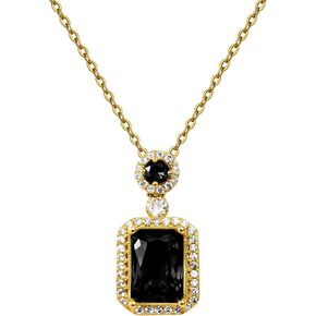 18K Gold Plated with Cubic Zirconia Pendant Necklace For Women in Saudi Arabia