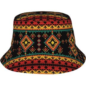 Native American Bucket Hat for Women Men,Retro Golf Boonie Hats Fisherman Beach Caps for Hiking Travel in Saudi Arabia