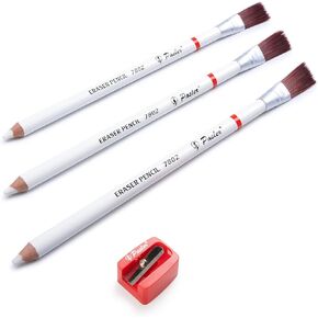 Pasler® Eraser Pencils 7802 Perfection Detail Eraser Pencil with Brush and a Sharpener Perfect for Sketches and Coloured Illustrations (6- Pack) in Saudi Arabia