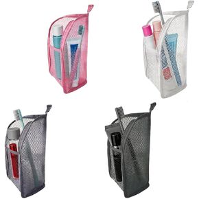 Standing Toiletry Bag, 4 Pack Portable Lightweight Toiletry Bag for Travel, EVA Mesh Large Capacity Waterproof Toiletries Organizer, Travel Essentials for Women Men (Black+Pink+White+Grey) in Saudi Arabia