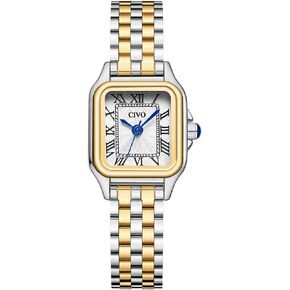 CIVO Gold Watches for Women Vintage: Small Wrist Bracelet Watch with Roman Dial - Dainty Luxury Square Ladies Watch - Gifts for Mom Wife at Birthday Anniversary in Kuwait