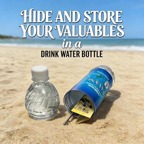 Dasani Diversion Safe Water Bottle Stash Can Secret Box with Leak-proof Lid and Huge Hidden Compartment for Keys, Cash and Valuables in Saudi Arabia
