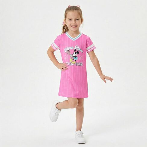 Disney Minnie Mouse Girls Jersey Dress for Toddler and Big Kids in Kuwait
