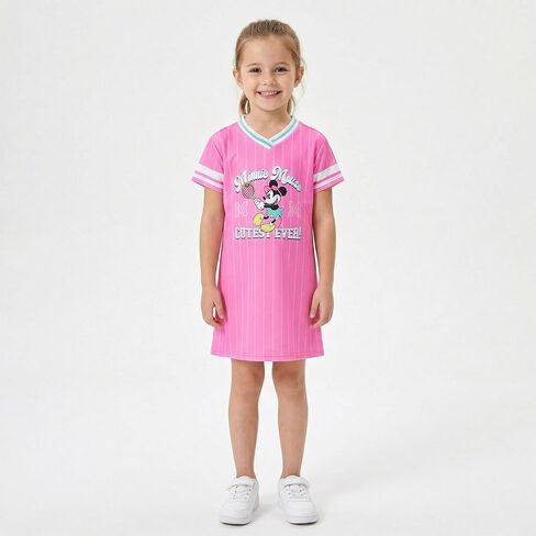 Disney Minnie Mouse Girls Jersey Dress for Toddler and Big Kids in Kuwait