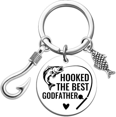 Godfather Proposal Gifts The Godfather Gift from Godchild Funny Gifts for Godfathers Keychain Godparents Proposal Gift Baptismal Birthday Christmas Ideas Will You Be My Godfathers Keyring in Kuwait