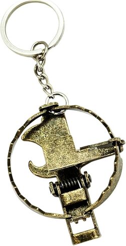 Miniature Mousetrap Keychain Spring Action Iron Portable for Stress Relief Fun Novelty Accessory in Saudi Arabia