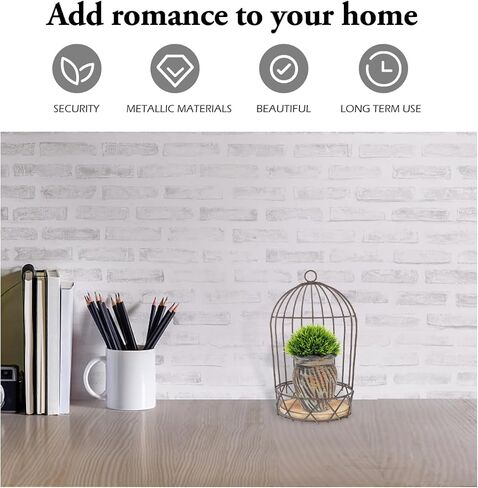 Decorative Black Birdcage Flower Rack Metal Adornment for Dining Table Home Decor Candlestick Stand for Table Festival Decoration in Kuwait