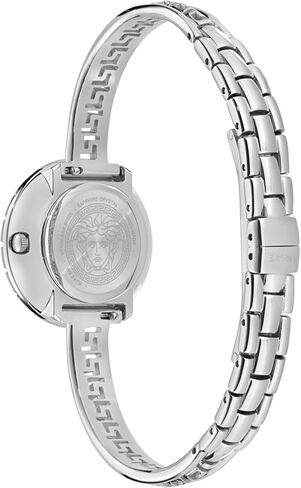 Versace La Greca Collection Luxury Womens Watch Timepieces with a Silver Bracelet and Dial Featuring a Stainless Steel Case in Kuwait