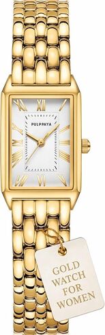 Gold Watch for Women, Small Dainty Vintage Luxury Watches, Reloj para Mujer, Waterproof Rectangle Woman Mini Watch in Saudi Arabia