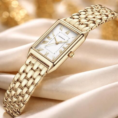 Gold Watch for Women, Small Dainty Vintage Luxury Watches, Reloj para Mujer, Waterproof Rectangle Woman Mini Watch in Saudi Arabia