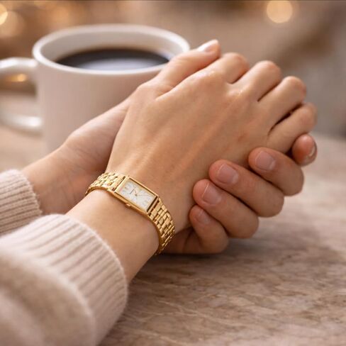 Gold Watch for Women, Small Dainty Vintage Luxury Watches, Reloj para Mujer, Waterproof Rectangle Woman Mini Watch in Saudi Arabia