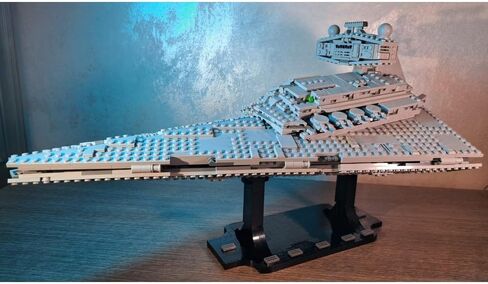 Display Stand for LEGO Star Wars Imperial Star Destroyer 75394, Angled Kit with Integrated Minifigure Display, Collector's Showcase Accessory in Saudi Arabia