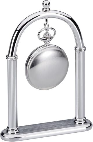 Pocket Watch Display Stand Full Arch Chrome Metal Holder for Pocket Watches, Antique Clocks, & Collectibles -Chrome finish ( Watch Not Included ) in Kuwait