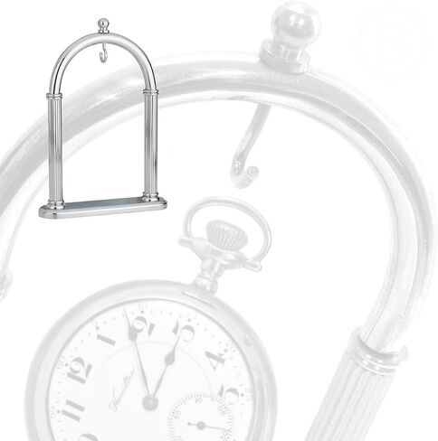 Pocket Watch Display Stand Full Arch Chrome Metal Holder for Pocket Watches, Antique Clocks, & Collectibles -Chrome finish ( Watch Not Included ) in Kuwait
