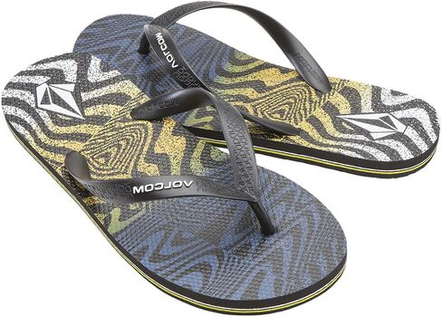 Volcom Men’s Volcomotion Flip Flop Sandals – Comfort Foam, Water-Friendly Thong Sandal, Midnight Blue, 11 in Kuwait