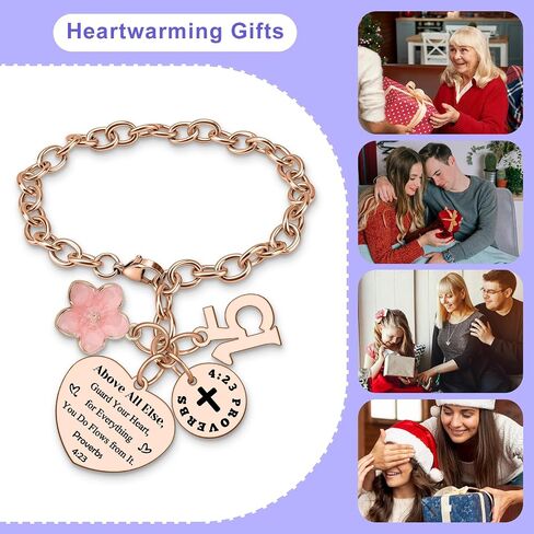 15 Year Old Girl Bracelet 15th Birthday Bracelet Gift for Girl Women Daughter 15 Year Old Girls Gifts Christian 15th Birthday Gift for Granddaughter Sister Niece Stainless Steel Bracelets Christmas in Kuwait