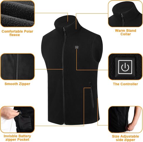 Heated Vest with Battery Pack Included, Warming Polar Fleece Smart Heating Vests in Saudi Arabia