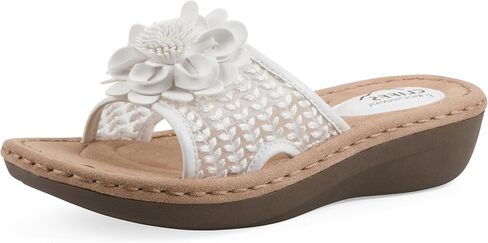 Cliffs by White Mountain Women's Cushioned Chill 2 Floral Sandal in Kuwait