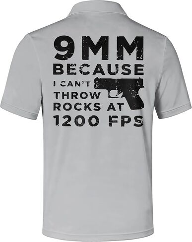 Men's Patriotic Print Polo Shirt, Tough Guy Slogan Graphic, Short Sleeve, Casual Slim Fit, Summer Daily Top in Saudi Arabia