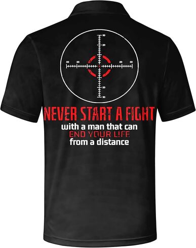 Men's Patriotic Print Polo Shirt, Tough Guy Slogan Graphic, Short Sleeve, Casual Slim Fit, Summer Daily Top in Saudi Arabia
