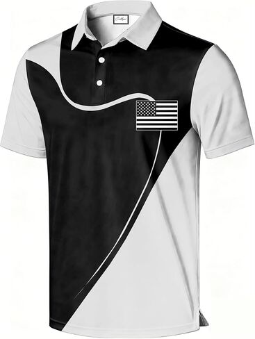 Men's Golf Polo Shirt, Faith Cross Print, Short Sleeve, Christian Graphic All-Over Print, Regular Fit in Kuwait