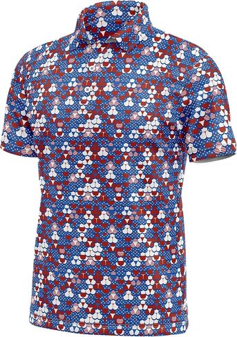 Mens Golf Polo Shirts Short Sleeve Funny Golf Shirts for Men Crazy Polo Shirts Fun Golf Polos in Kuwait