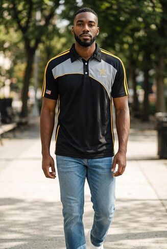 Malham USA Officially Licensed Embroidered US Army Veteran Polo Shirt – Army Shirts for Men - Military Shirts for Men in Saudi Arabia