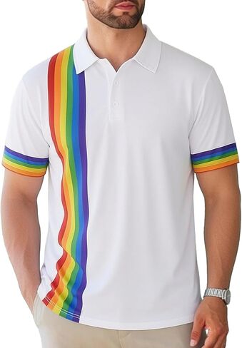 Men's Novelty Short Sleeve Golf Polo Shirts Outfits in Saudi Arabia