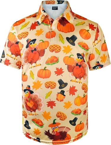Men's Novelty Short Sleeve Golf Polo Shirts Outfits in Saudi Arabia