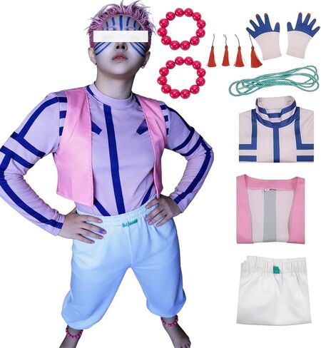 Adult Pink Uniform Halloween Set, Theme Party Event Costume with Accessories in Kuwait