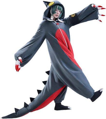 Guita Cosplay Anime Women Costumes Cute Grey Pajamas With Shoes for Halloween Party in Saudi Arabia