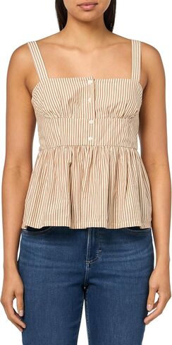 Lucky Brand Womens Corset Peplum Top in Saudi Arabia