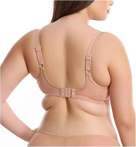 Elomi Matilda Banded Plunge Underwire Bra (8900),34F,Cafe au Lait in Kuwait