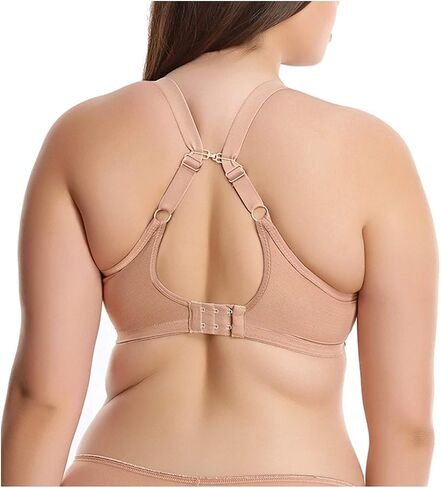Elomi Matilda Banded Plunge Underwire Bra (8900),34F,Cafe au Lait in Kuwait