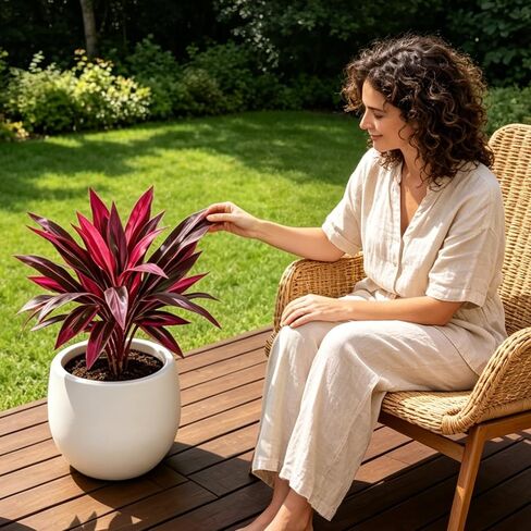 2PCS Artificial Tropical Plant UV Resistant Large Faux Plants Outdoor Fake Boston Ferns Potted Plants Realistic Agave Plastic Hostas Greenery Patio Outside Shrubs Flower Grass Front Porch Decor in Saudi Arabia