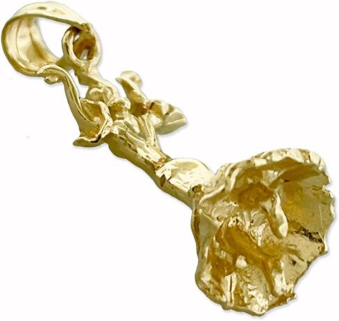 14K Solid Gold 3D Spanish Flamenco Dancer Charm in Saudi Arabia