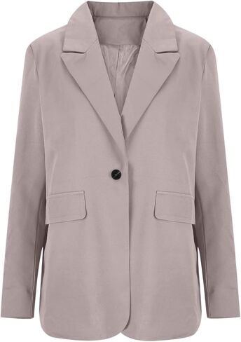 Women's Ruched 3/4 Sleeve Blazers, Lightweight Slim Fit Jackets with Padded Shoulder for Business Casual in Kuwait