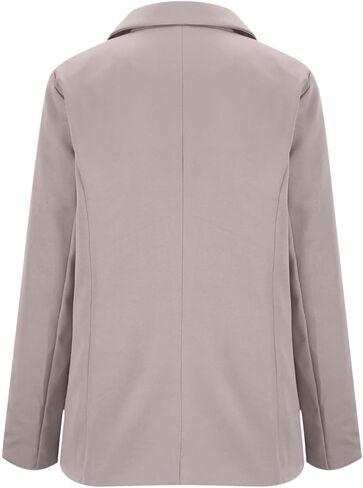 Women's Ruched 3/4 Sleeve Blazers, Lightweight Slim Fit Jackets with Padded Shoulder for Business Casual in Kuwait
