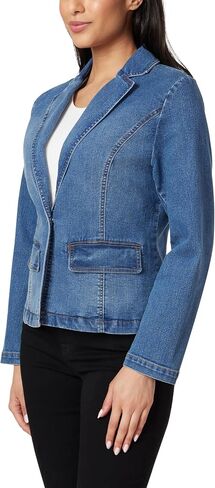 Angels Forever Young Women's Everflex Denim Blazer with Pockets in Kuwait