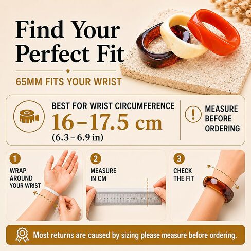 Chunky Resin Acrylic Bangle Bracelets for Women, 3 Pcs Brown Wide Geometric Bangles Set, Stackable Statement Bracelet Jewelry for Daily Festival Beach Gift in Saudi Arabia